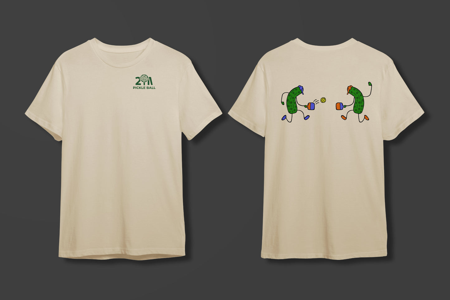 Cartoon Pickles Playing Tee